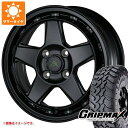 【タイヤ交換対象】ハイゼットトラック S500系用 サマータイヤ グリップマックス マッドレイジ M/T 185R14C 102/100Q ホワイトレター ドゥオール フェニーチェ クロス XC5 5.0-14 タイヤホイール4本セット