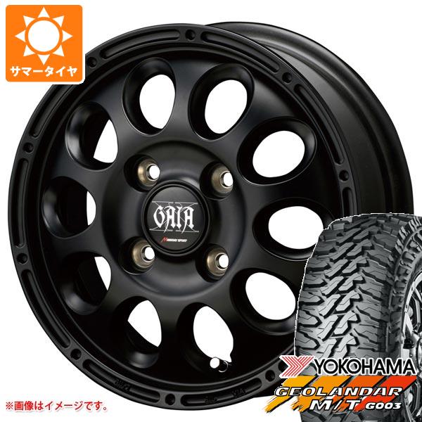 【タイヤ交換対象】キャリイ DA16T用 サマータイヤ ヨコハマ ジオランダー M/T G003 145/80R12 80/78N LT ガイア クロス 3.5-12 タイヤホイール4本セット