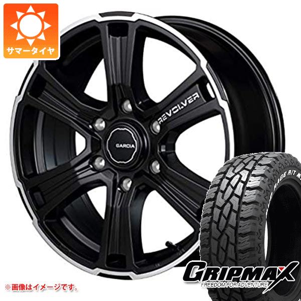 【タイヤ交換対象】ハイエース 200系用 サマータイヤ グリップマックス マッドレイジ R/T MAX 215/65R16C 109/107Q ホワイトレター ガルシア エスエス リボルバー 6.5-16 タイヤホイール4本セット