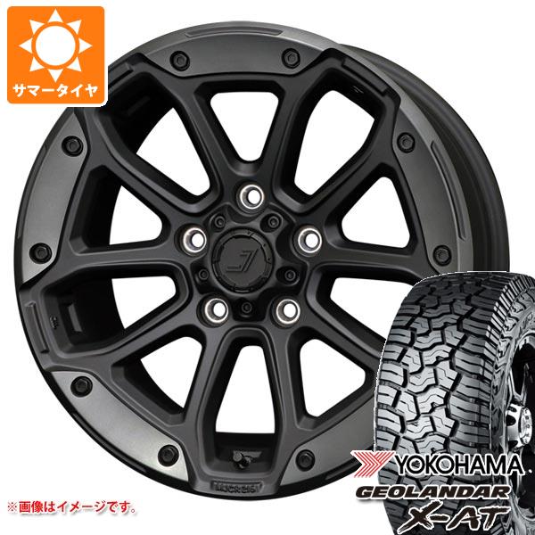 【タイヤ交換対象】ジープ ラングラー JK/JL系用 サマータイヤ ヨコハマ ジオランダー X-AT G016 LT295/70R17 121/118Q ブラックレター ジェップセン MJCR 216 タイヤホイール4本セット