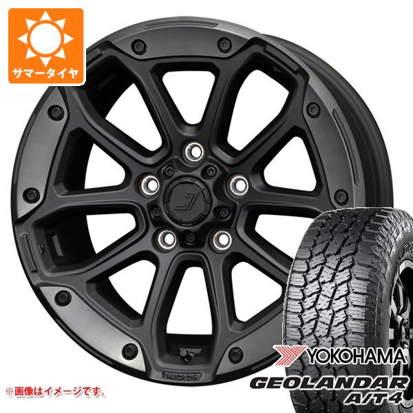 【タイヤ交換対象】T32エクストレイル用 サマータイヤ ヨコハマ ジオランダー A/T4 G018 LT225/65R17 107/103S ブラックレター ジェップセン MJCR 216 8.0-17 タイヤホイール4本セット