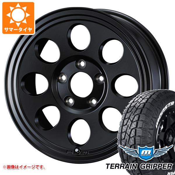 【タイヤ交換対象】アウトランダー GF/GG系用 サマータイヤ モンスタ テレーングリッパー 215/70R16 107/105Q LT ホワイトレター ジムライン タイプ2 7.0-16 タイヤホイール4本セット