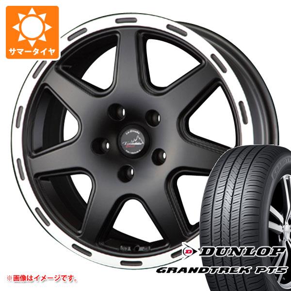 【タイヤ交換対象】ジープ コンパス M624系用 サマータイヤ ダンロップ グラントレック PT5 225/60R17 99V ラ・ストラーダ ティラード クロス タイヤホイール4本セット