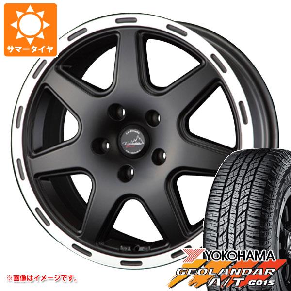 【タイヤ交換対象】ジープ レネゲード BU/BV系用 サマータイヤ ヨコハマ ジオランダー A/T G015 225/70R16 103H ブラックレター ラ・ストラーダ ティラード クロス タイヤホイール4本セット