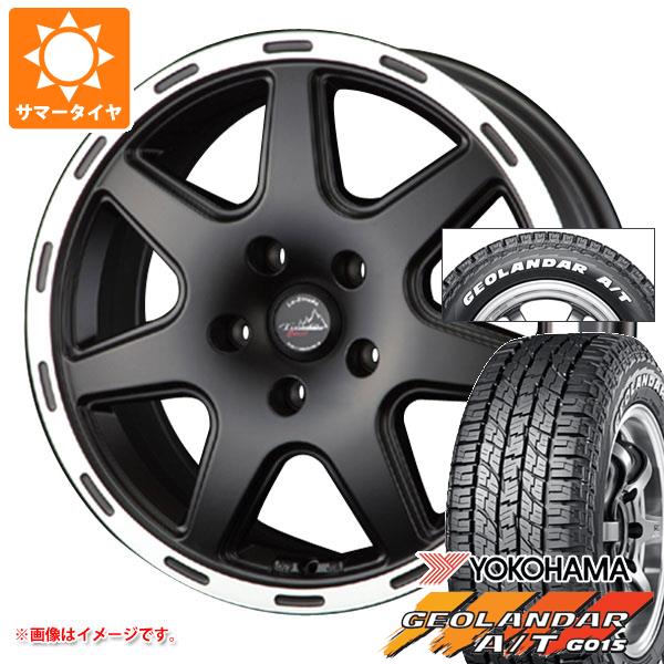 【タイヤ交換対象】ジープ コンパス M624系用 2025年製 サマータイヤ ヨコハマ ジオランダー A/T G015 215/65R16C 109/107S ホワイトレター ラ・ストラーダ ティラード クロス タイヤホイール4本セット