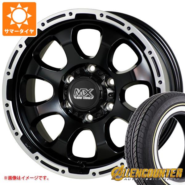【タイヤ交換対象】NV350キャラバン E26用 サマータイヤ オーレンカウンター クラシックオーバル 215/65R16C 109/107T ホワイト/イエローリボン マッドクロスグレイス 6.5-16 タイヤホイール4本セット