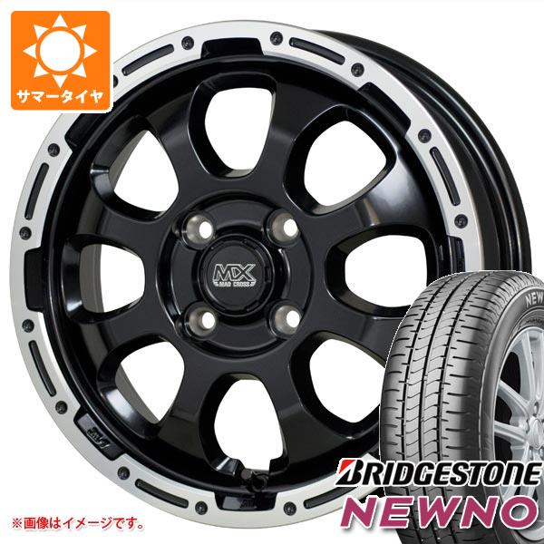 【タイヤ交換対象】エブリイワゴン DA17W用 サマータイヤ ブリヂストン ニューノ 165/65R14 79S マッドクロスグレイス 4.5-14 タイヤホイール4本セット