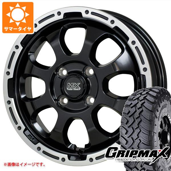 【タイヤ交換対象】アトレーワゴン S300系用 サマータイヤ グリップマックス マッドレイジ M/T 185R14C 102/100Q ホワイトレター マッドクロスグレイス 4.5-14 タイヤホイール4本セット