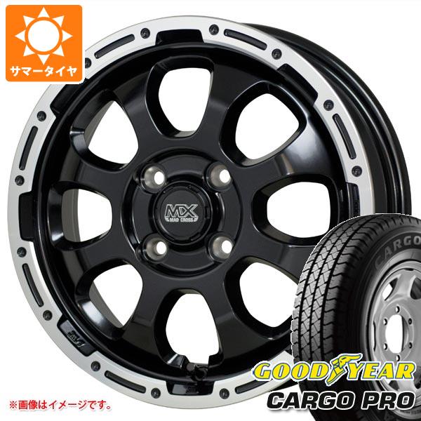 【タイヤ交換対象】キャリイ DA16T用 サマータイヤ グッドイヤー カーゴ プロ 165/80R14 91/90N (165R14 6PR相当) マッドクロスグレイス 4.5-14 タイヤホイール4本セット