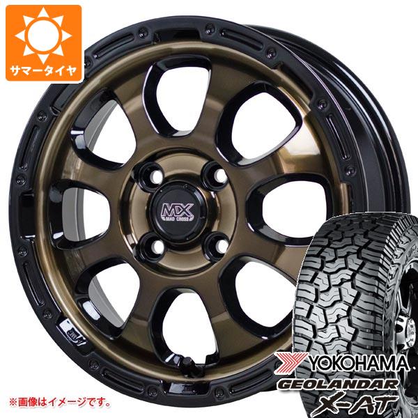 【タイヤ交換対象】サマータイヤ 155/65R14 78/75Q ヨコハマ ジオランダー X-AT G016 ブラックレター G016A マッドクロスグレイス 4.5-14 タイヤホイール4本セット