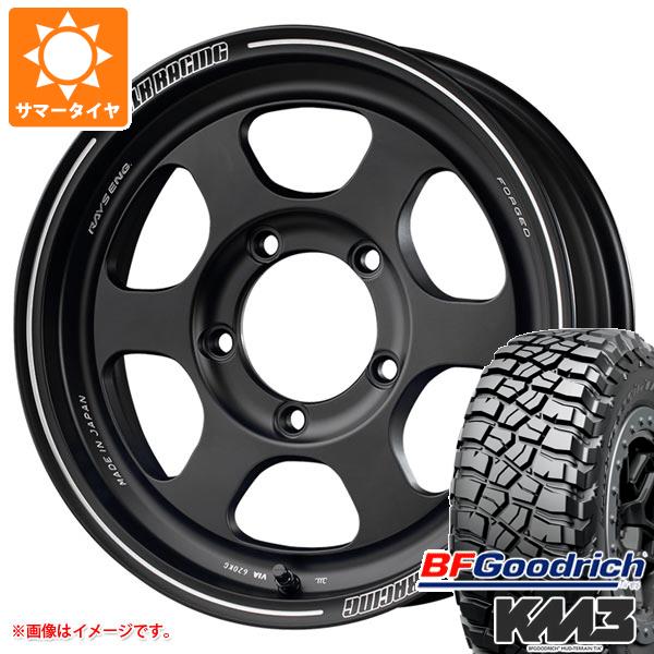 【タイヤ交換対象】ジムニー JB64W用 サマータイヤ BFグッドリッチ マッドテレーンT/A KM3 LT205/80R16 111/108Q レイズ ボルクレーシング TE37XT FOR J 5.5-16 タイヤホイール4本セット