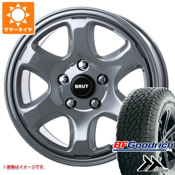 【タイヤ交換対象】エクリプスクロス GK系用 サマータイヤ BFグッドリッチ トレールテレーンT/A 225/65R17 102T アウトラインホワイトレター ブルート BR-44 7.5-17 タイヤホイール4本セット