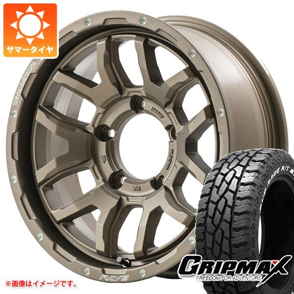 【タイヤ交換対象】5本セット ジムニーシエラ JB74W用 サマータイヤ グリップマックス マッドレイジ R/T MAX LT185/85R16 105/103Q ホワイトレター レイズ デイトナ F6 ブースト 6.0-16 タイヤホイール5本セット