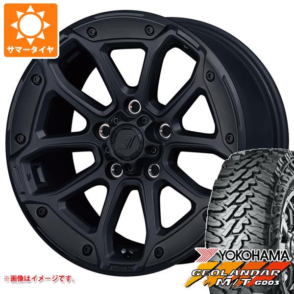 【タイヤ交換対象】ジープ ラングラー JK/JL系用 サマータイヤ ヨコハマ ジオランダー M/T G003 35x12.50R17 LT 121Q ジェップセン MJCR 216 タイヤホイール4本セット