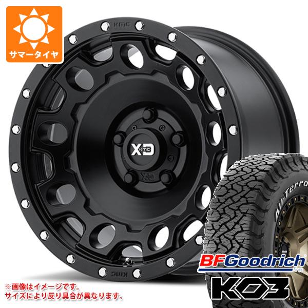 【タイヤ交換対象】5本セット ジープ ラングラー JK/JL系用 サマータイヤ BFグッドリッチ オールテレーンT/A KO3 LT265/70R17 118/115S ホワイトレター KMC KM529 ホールショット タイヤホイール5本セット