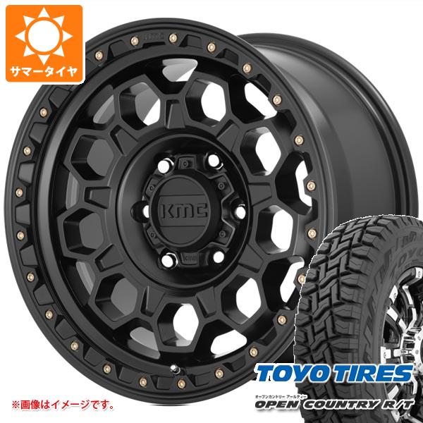 【タイヤ交換対象】ハイラックスサーフ215系用 サマータイヤ トーヨー オープンカントリー R/T 265/65R17 112Q ホワイトレター KMC KM545 トレック 8.0-17 タイヤホイール4本セット