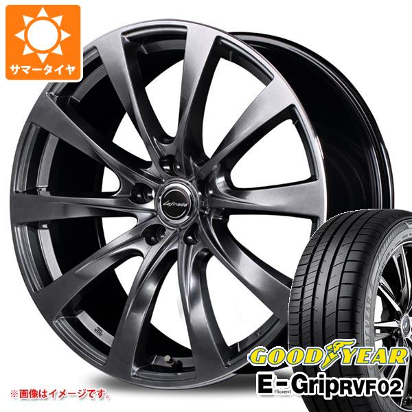 【タイヤ交換対象】レクサス IS350用 サマータイヤ グッドイヤー エフィシエントグリップ RVF02 225/45R18 95W XL レフィナーダ モーション2 8.0-18 タイヤホイール4本セット