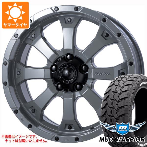 【タイヤ交換対象】ジープ ラングラー JK/JL系用 サマータイヤ モンスタ マッドウォーリアー LT265/70R17 121/118Q ホワイトレター MKW MK-46 タイヤホイール4本セット