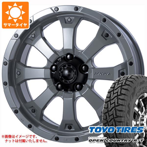 【タイヤ交換対象】2024年製 サマータイヤ 225/70R16 102/99Q トーヨー オープンカントリー R/T ホワイトレター MKW MK-46 7.0-16 タイヤホイール4本セット 1