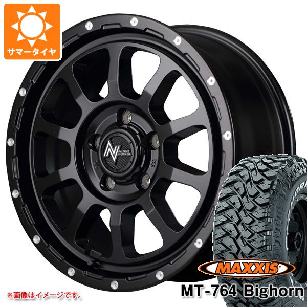 【タイヤ交換対象】サマータイヤ 225/75R16 10PR マキシス MT-764 ビッグホーン アウトラインホワイトレター ナイトロパワー M10 パーシング 7.0-16 タイヤホイール4本セット