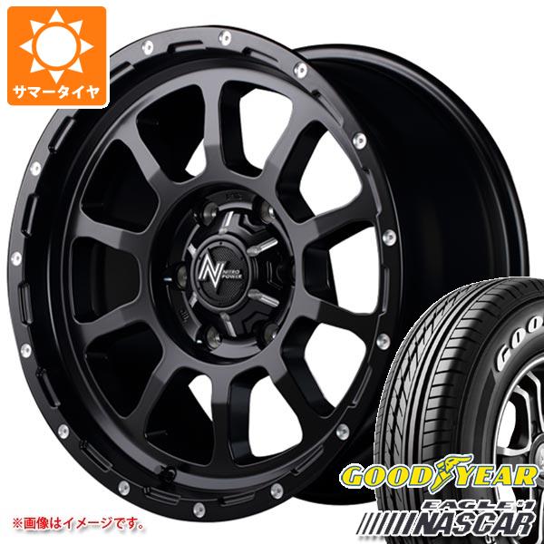 【タイヤ交換対象】NV350キャラバン E26用 サマータイヤ グッドイヤー イーグル ＃1 ナスカー 195/80R15 107/105L ホワイトレター ナイトロパワー M10 パーシング 6.0-15 タイヤホイール4本セット