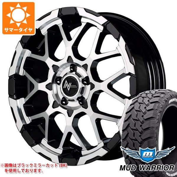 【タイヤ交換対象】エクリプスクロス GK系用 サマータイヤ モンスタ マッドウォーリアー LT215/70R16 107/105Q ホワイトレター ナイトロパワー M28 バレット 7.0-16 タイヤホイール4本セット