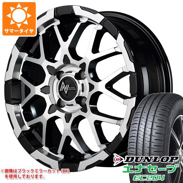 【タイヤ交換対象】キャリイ DA16T用 サマータイヤ ダンロップ エナセーブ EC204 165/60R15 77H ナイトロパワー M28 バレット 5.0-15 タイヤホイール4本セット