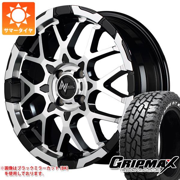 【タイヤ交換対象】ライズ用 サマータイヤ グリップマックス マッドレイジ R/T MAX LT215/65R16 102/100Q ホワイトレター ナイトロパワー M28 バレット 6.0-16 タイヤホイール4本セット