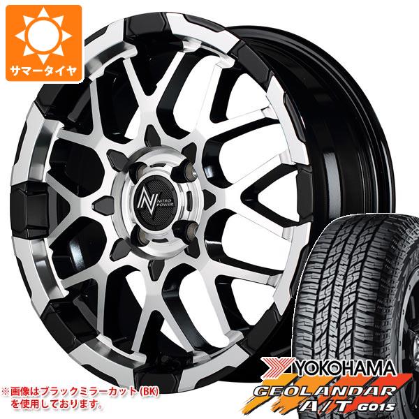 【タイヤ交換対象】キャリイ DA16T用 2025年製 サマータイヤ ヨコハマ ジオランダー A/T G015 165/60R15 77H ブラックレター ナイトロパワー M28 バレット 5.0-15 タイヤホイール4本セット
