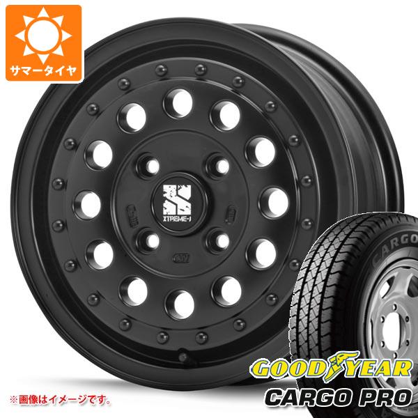 【タイヤ交換対象】エブリイワゴン DA17W用 サマータイヤ グッドイヤー カーゴ プロ 165/80R14 91/90N (165R14 6PR相当) MLJ エクストリームJ ラギッド 5.0-14 タイヤホイール4本セット