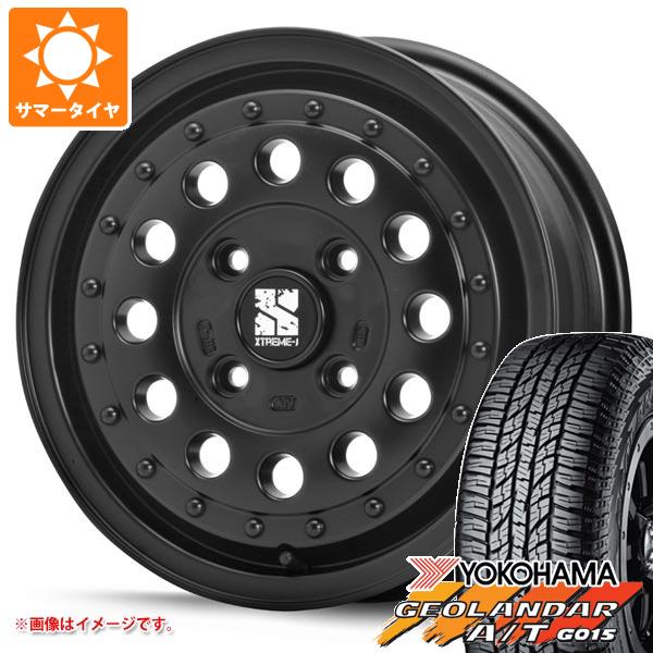 【タイヤ交換対象】サマータイヤ 155/65R14 75H ヨコハマ ジオランダー A/T G015 ブラックレター MLJ エクストリームJ ラギッド 5.0-14 タイヤホイール4本セット