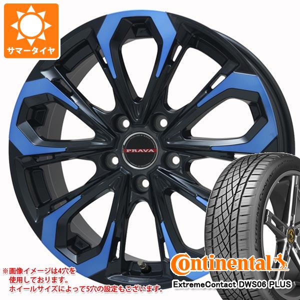 【タイヤ交換対象】2023年製 サマータイヤ 245/35R19 93Y XL コンチネンタル エクストリームコンタクト DWS06 プラス レイシーン プラバ 5X 8.0-19 タイヤホイール4本セット