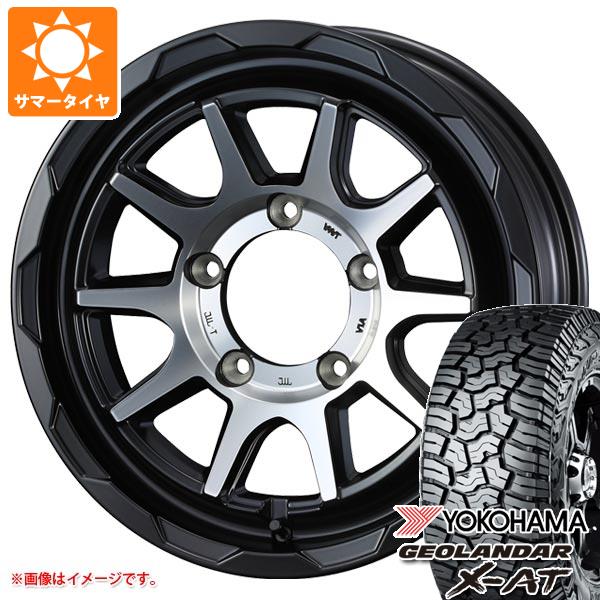 【タイヤ交換対象】5本セット ジムニーシエラ JB74W用 サマータイヤ ヨコハマ ジオランダー X-AT G016 LT215/70R16 100/97Q ブラックレター マッドヴァンス06 6.0-16 タイヤホイール5本セット