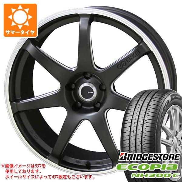 【タイヤ交換対象】サマータイヤ 175/60R16 82H ブリヂストン エコピア NH200C エンケイ チューニング SC38 6.0-16 タイヤホイール4本セット