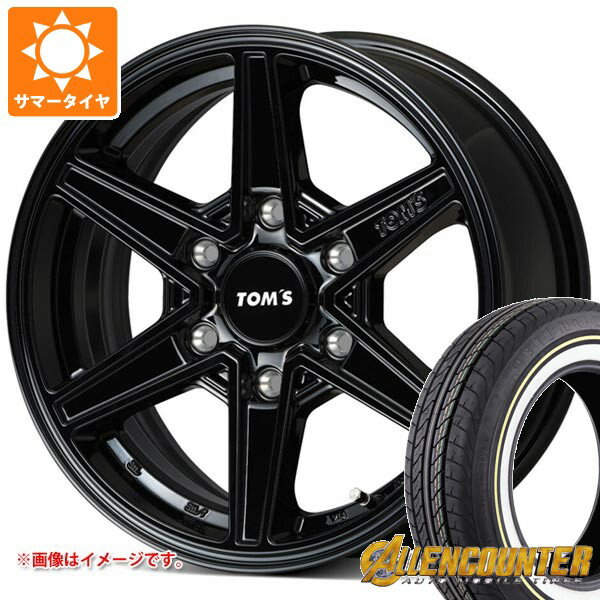 【タイヤ交換対象】トヨタ ハイエース 200系用 サマータイヤ オーレンカウンター クラシックオーバル 215/65R16C 109/107T ホワイト/イエローリボン トムス TWC01 6.5-16 タイヤホイール4本セット