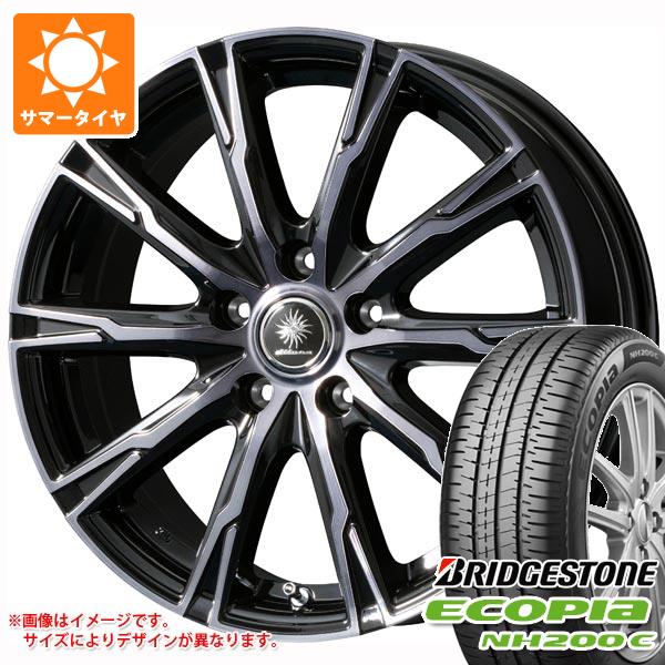 【タイヤ交換対象】サマータイヤ 165/70R14 81S ブリヂストン エコピア NH200 C ディルーチェ DX10 5.5-14 タイヤホイール4本セット