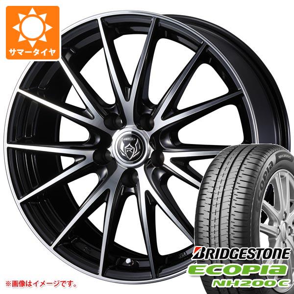 【タイヤ交換対象】サマータイヤ 145/80R13 75S ブリヂストン エコピア NH200C ライツレー VS 4.0-13 タイヤホイール4本セット