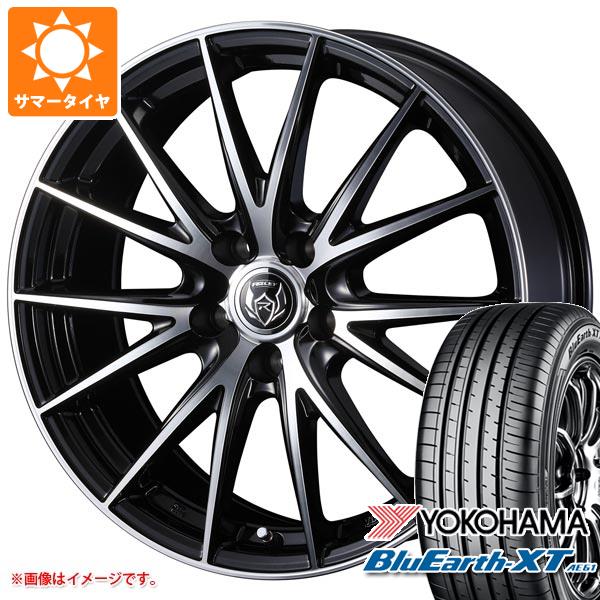 【タイヤ交換対象】サマータイヤ 225/55R18 98V ヨコハマ ブルーアースXT AE61 ライツレー VS 7.5-18 タイヤホイール4本セット