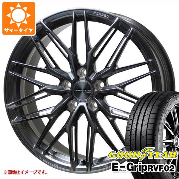 【タイヤ交換対象】サマータイヤ 225/40R19 93W XL グッドイヤー エフィシエントグリップ RVF02 トラフィックスター フォージド TSF-03 8.0-19 タイヤホイール4本セット