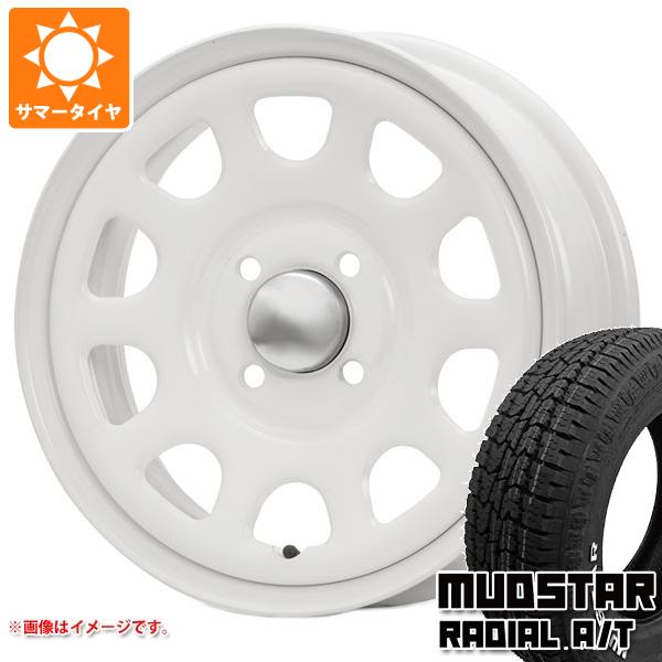 【タイヤ交換対象】キャリイ DA16T用 サマータイヤ マッドスター ラジアル A/T 165/65R14 79S ホワイトレター MLJ デイトナ SS 5.0-14 タイヤホイール4本セット