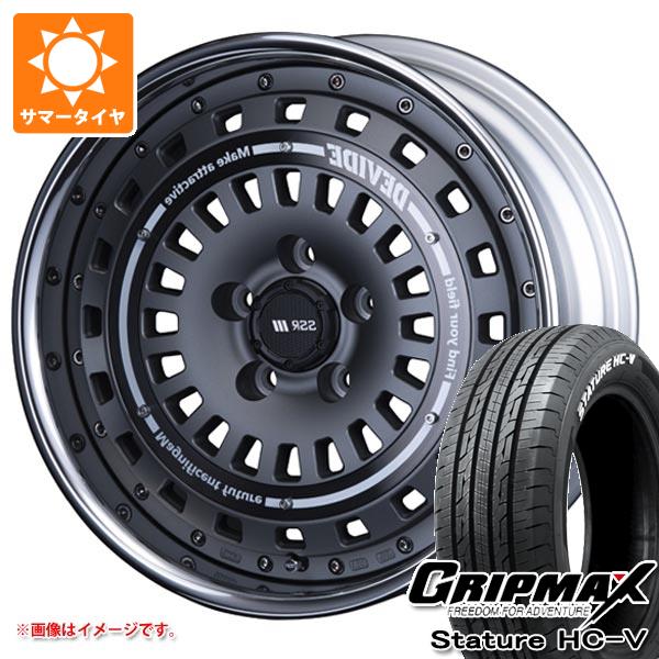 【タイヤ交換対象】ライズ用 サマータイヤ グリップマックス スタチャー HC-V 215/65R16C 109/107S ホワイトレター SSR ディバイド クロスバッハ 6.5-16 タイヤホイール4本セット