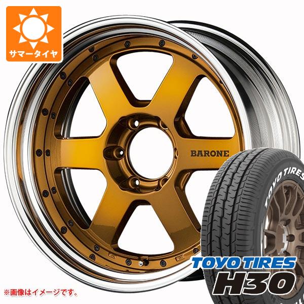 【タイヤ交換対象】NV350キャラバン E26用 サマータイヤ トーヨー H30 225/50R18 C 107/105R ホワイトレター ファブレス ヴァローネ RS-6 7.0-18 タイヤホイール4本セット