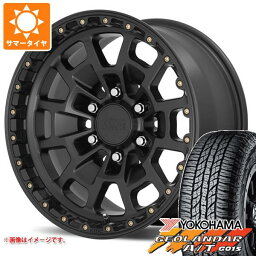 【タイヤ交換対象】FJクルーザー 10系用 サマータイヤ ヨコハマ ジオランダー A/T G015 P265/70R17 113T アウトラインホワイトレター KMC KM718 サミット 8.5-17 タイヤホイール4本セット