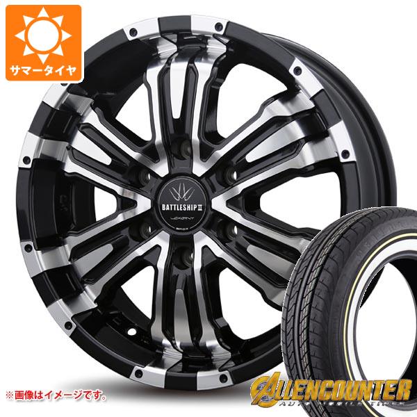【タイヤ交換対象】NV350キャラバン E26用 サマータイヤ オーレンカウンター クラシックオーバル 215/65R16C 109/107T ホワイト/イエローリボン バドックス ロクサーニ バトルシップ2 6.5-16 タイヤホイール4本セット