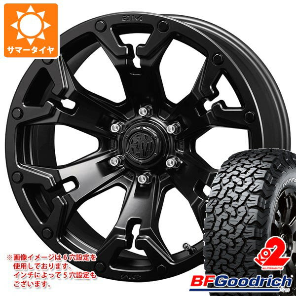 【タイヤ交換対象】ジープ ラングラー JK/JL系用 サマータイヤ BFグッドリッチ オールテレーンT/A KO2 LT285/70R17 116/113S ブラックレター クリムソン MG ゴーレム タイヤホイール4本セット