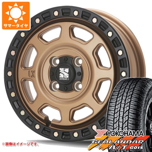 【タイヤ交換対象】キャリイ DA16T用 2025年製 サマータイヤ ヨコハマ ジオランダー A/T G015 165/60R15 77H ブラックレター MLJ エクストリームJ XJ07 4.5-15 タイヤホイール4本セット