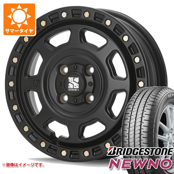 【タイヤ交換対象】キャリイ DA16T用 2023年製 サマータイヤ ブリヂストン ニューノ 165/65R15 81S MLJ エクストリームJ XJ07 4.5-15 タイヤホイール4本セット