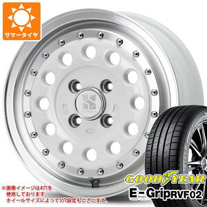 【タイヤ交換対象】サマータイヤ 155/65R14 75H グッドイヤー エフィシエントグリップ RVF02 MLJ エクストリームJ ラギッド 5.0-14 タイヤホイール4本セット