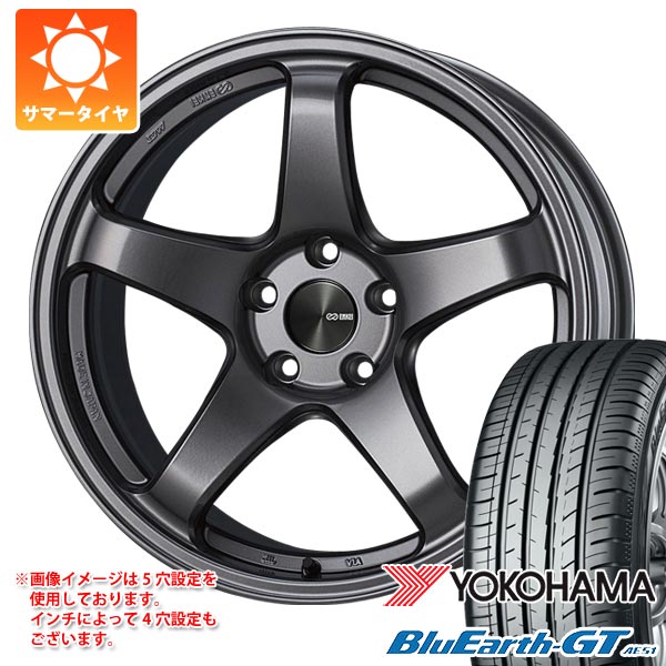 【タイヤ交換対象】サマータイヤ 235/35R19 91W XL ヨコハマ ブルーアースGT AE51 エンケイ パフォーマンスライン PF05 8.0-19 タイヤホイール4本セット