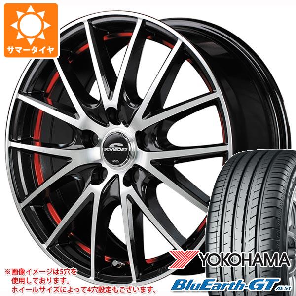 【タイヤ交換対象】サマータイヤ 215/45R16 90V XL ヨコハマ ブルーアースGT AE51 シュナイダー RX27 6.5-16 タイヤホイール4本セット
